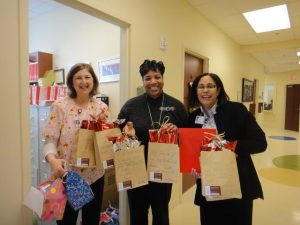Gift Baskets Delivered to Presbyterian’s Hemby Children’s Hospital Charlotte, NC